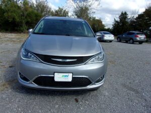 Silver Chrysler Pacifica with Vantage Mobility Side Entry Automatic In Floor conversion