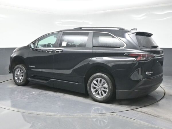 Black Toyota Sienna with BraunAbility Side Entry Automatic In Floor conversion