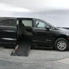 Black Chrysler Voyager with BraunAbility Side Entry Automatic Fold Out conversion
