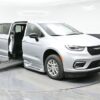 Silver Chrysler Pacifica with BraunAbility Side Entry Automatic Fold Out conversion