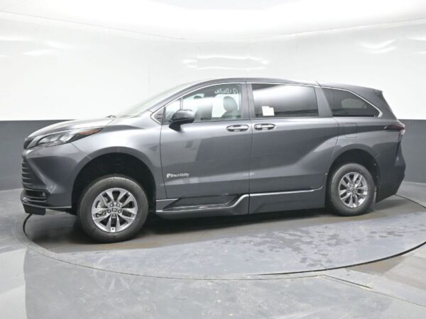 Grey Toyota Sienna with BraunAbility Side Entry Automatic Fold Out conversion
