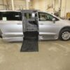 Silver Chrysler Pacifica with BraunAbility Side Entry Automatic Fold Out conversion