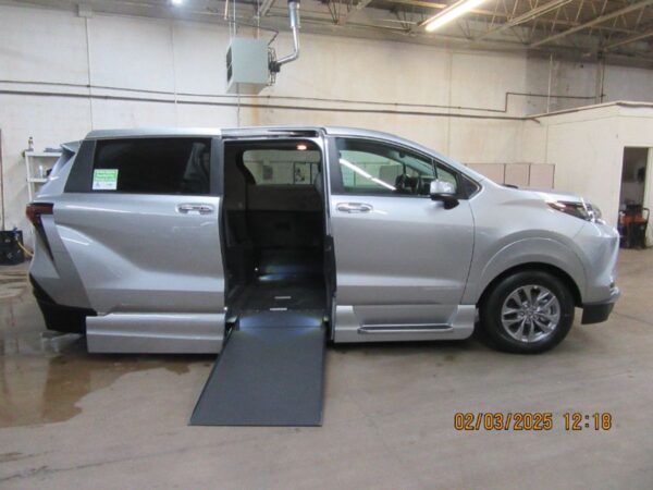 Silver Toyota Sienna with Vantage Mobility Side Entry Automatic In Floor conversion