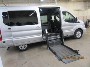 Silver Ford T250 with Tempest Side Entry Automatic Fold Out conversion