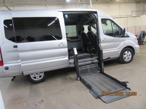 Silver Ford T250 with Tempest Side Entry Automatic Fold Out conversion