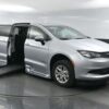Silver Chrysler Voyager with BraunAbility Side Entry Automatic Fold Out conversion