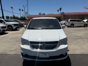 White Dodge Grand Caravan with Vantage Mobility Side Entry Automatic In Floor conversion