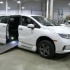 White Honda Odyssey with Vantage Mobility Side Entry Automatic In Floor conversion