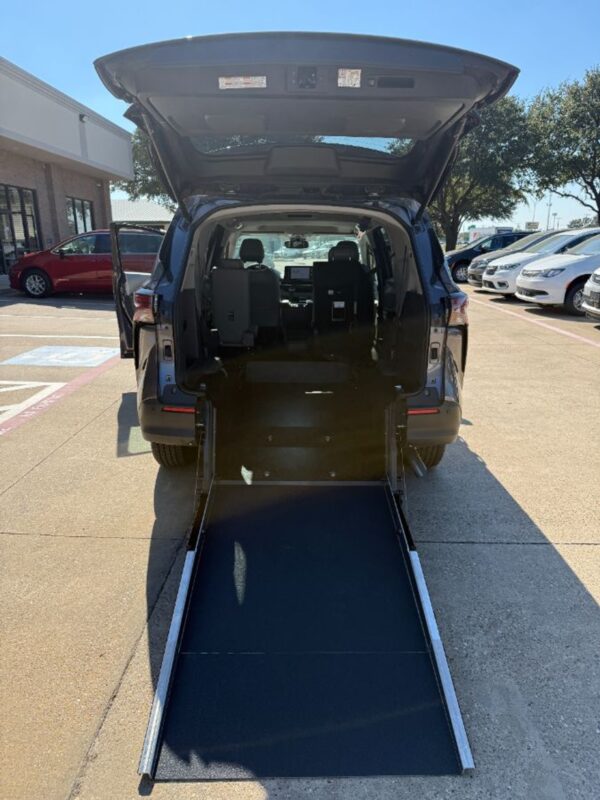 Grey Toyota Sienna with Driverge Rear Entry Manual Fold Out conversion