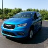 Blue Chrysler Pacifica with BraunAbility Side Entry Automatic In Floor conversion