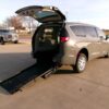 Grey Chrysler Pacifica with BraunAbility Rear Entry Manual Fold Out conversion