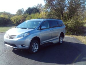 Silver Toyota Sienna with Vantage Mobility Side Entry Automatic In Floor conversion