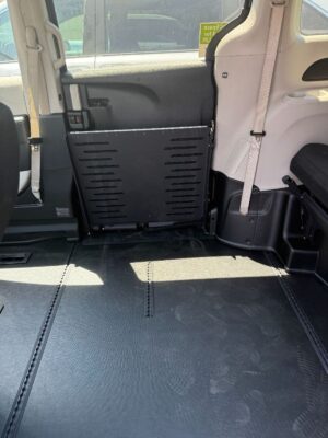 Grey Chrysler Voyager with BraunAbility Side Entry Automatic Fold Out conversion