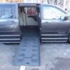 Grey Dodge Grand Caravan with BraunAbility Side Entry Manual Fold Out conversion