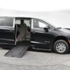 Black Chrysler Voyager with BraunAbility Side Entry Automatic Fold Out conversion