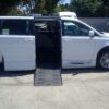 White Dodge Grand Caravan with BraunAbility Side Entry Automatic Fold Out conversion