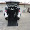 White Chrysler Voyager with FR Conversions Rear Entry Manual Fold Out conversion