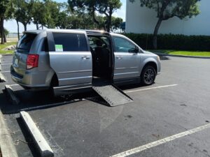 Dodge Grand Caravan with Adaptive Vans Side Entry Automatic Fold Out conversion