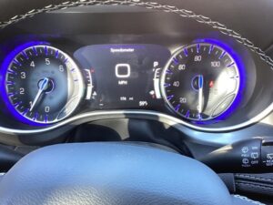 Blue Chrysler Pacifica with Driverge Side Entry Automatic Fold Out conversion