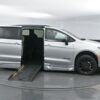 Silver Chrysler Pacifica with BraunAbility Side Entry Automatic Fold Out conversion