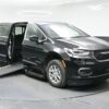 Black Chrysler Pacifica with BraunAbility Side Entry Automatic In Floor conversion