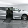 Silver Chrysler Pacifica with BraunAbility Side Entry Automatic Fold Out conversion