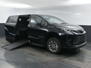 Black Toyota Sienna with BraunAbility Side Entry Automatic In Floor conversion