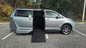 Silver Toyota Sienna with Vantage Mobility Side Entry Automatic In Floor conversion