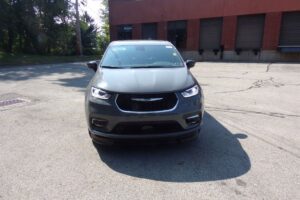 Grey Chrysler Pacifica with BraunAbility Side Entry Automatic In Floor conversion