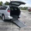 Silver Chrysler Pacifica with Driverge Rear Entry Manual Fold Out conversion