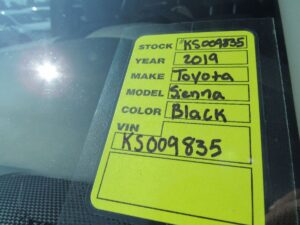 Black Toyota Sienna with Vantage Mobility Side Entry Automatic In Floor conversion