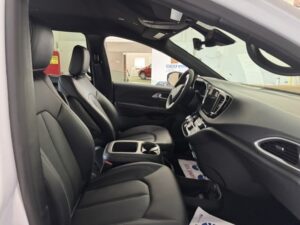 White Chrysler Voyager with BraunAbility Rear Entry Manual Fold Out conversion