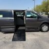 Grey Dodge Grand Caravan with BraunAbility Side Entry Automatic Fold Out conversion