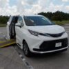 White Toyota Sienna with Vantage Mobility Side Entry Manual In Floor conversion