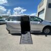 Silver Toyota Sienna with BraunAbility Side Entry Automatic Fold Out conversion