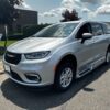 Silver Chrysler Pacifica with BraunAbility Side Entry Automatic Fold Out conversion