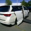 White Honda Odyssey with Vantage Mobility  Automatic In Floor conversion