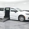 White Chrysler Pacifica with BraunAbility Side Entry Automatic Fold Out conversion
