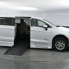 White Chrysler Voyager with BraunAbility Side Entry Automatic Fold Out conversion