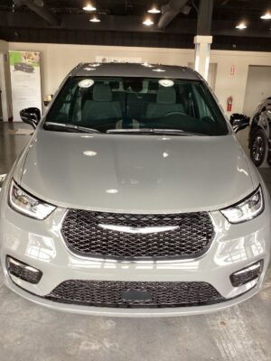 Grey Chrysler Pacifica with Driverge Side Entry Automatic Fold Out conversion