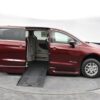 Red Chrysler Voyager with BraunAbility Side Entry Automatic Fold Out conversion