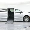 Silver Chrysler Pacifica with BraunAbility Side Entry Automatic Fold Out conversion