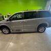 Silver Dodge Grand Caravan with BraunAbility Side Entry Automatic Fold Out conversion