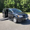 Black Dodge Grand Caravan with Vantage Mobility Side Entry Automatic In Floor conversion