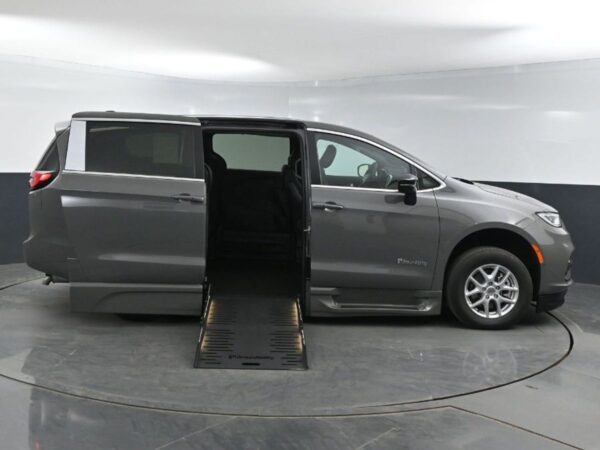 Grey Chrysler Pacifica with BraunAbility Side Entry Automatic Fold Out conversion