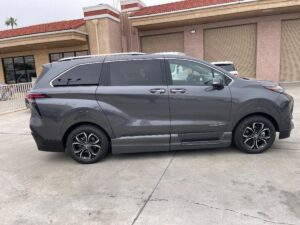 Black Toyota Sienna with Vantage Mobility Side Entry Automatic In Floor conversion