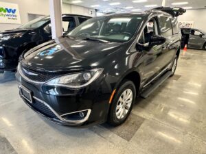 Black Chrysler Pacifica with Other Rear Entry Manual Fold Out conversion