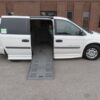 White Dodge Grand Caravan with BraunAbility Side Entry Automatic Fold Out conversion