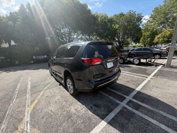 Silver Chrysler Pacifica with Vantage Mobility Side Entry Automatic In Floor conversion