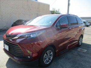 Red Toyota Sienna with Vantage Mobility Side Entry Automatic In Floor conversion
